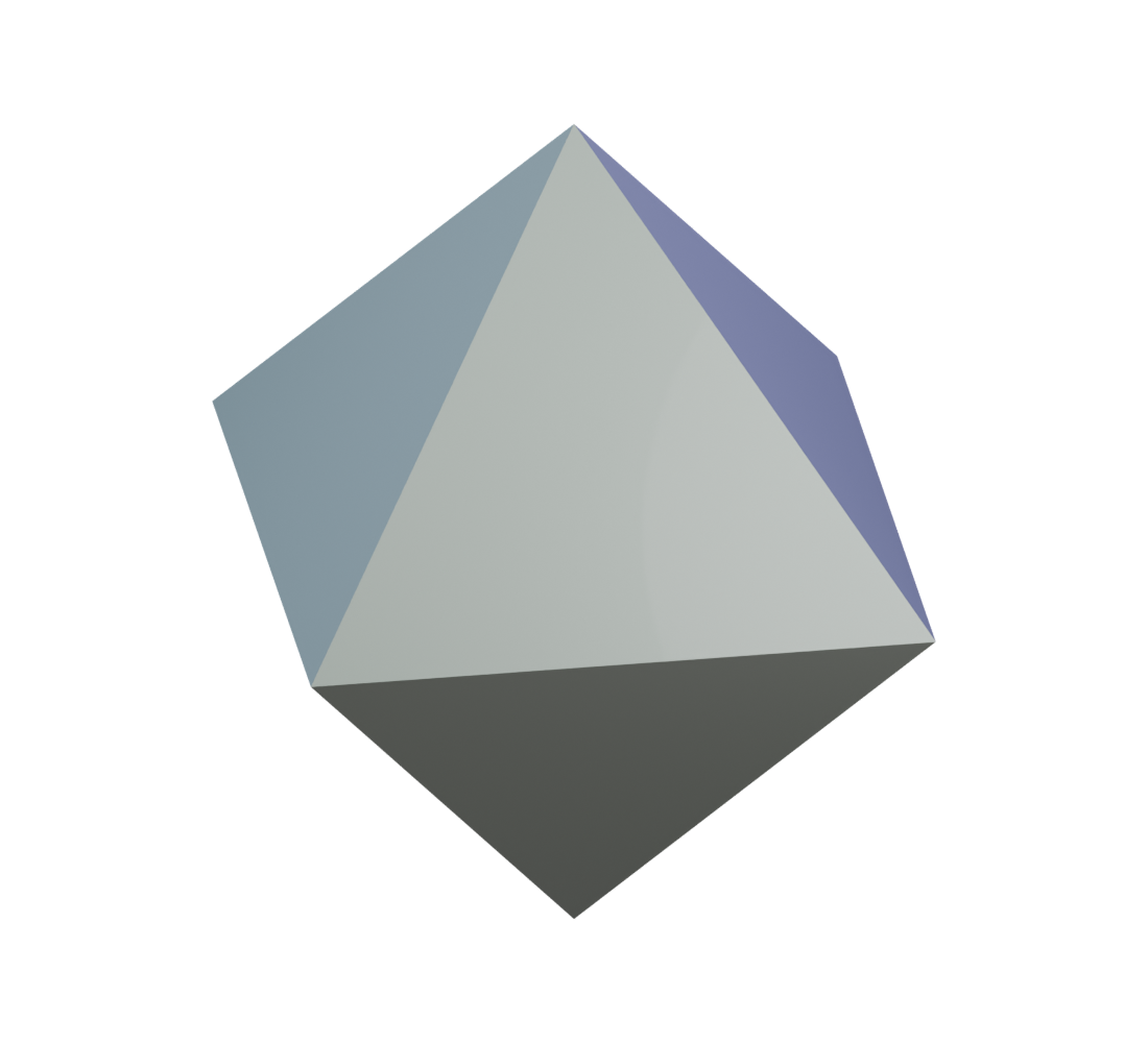 Octahedron shown in perspective